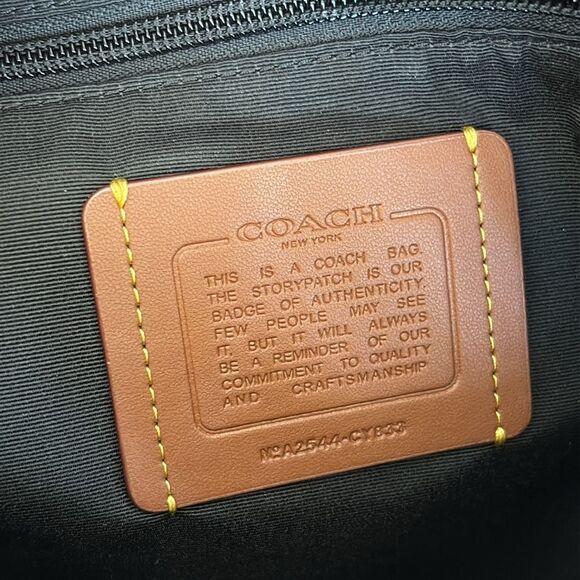 NWOT Coach Ethan Black Leather Pack - Picture 14 of 15